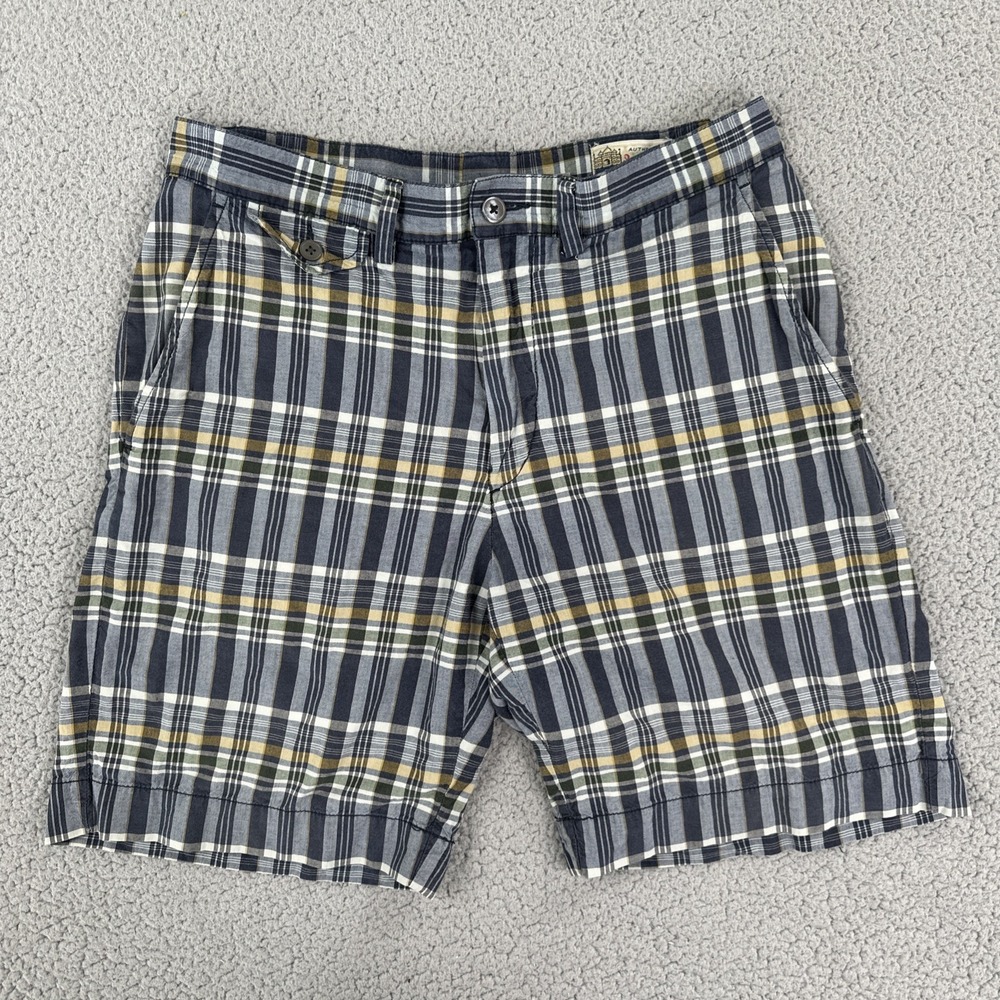 Vintage Polo Ralph Lauren Authentic Indian Madras Plaid Shorts Men 32 Flat Front
